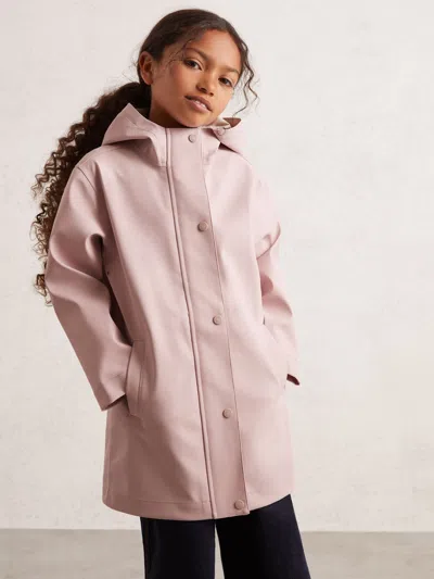 Reiss Kids' Pink Hooded Rain Jacket