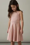 Reiss Pink 13-14 Yrs Jersey Ruched Skater Dress In Pink