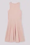 Reiss Pink Jersey Ruched Skater Dress