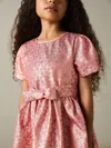 Reiss Pink 9-13 Yrs Floral Fil-coupé Dress