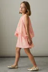Reiss Pink Luni 4-9 Yrs Chiffon Tiered Dress