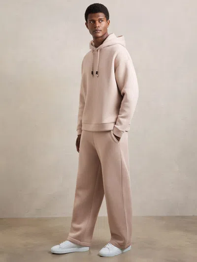 Reiss Pink Monterey Cotton-blend Fleece-back Joggers