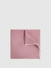 Reiss Pink Polka Dot Silk Pocket Square