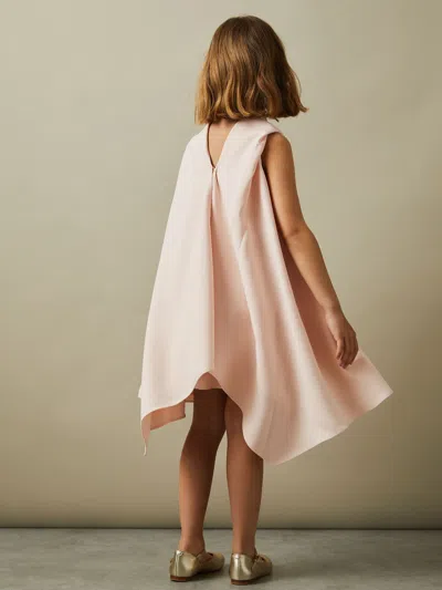 Reiss Pink Shauna 9-13 Yrs High-neck Drape Back Dress