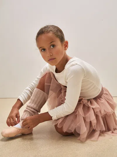 Reiss Pink 3-9 Yrs | Royal Ballet Tulle Skirt In Brown