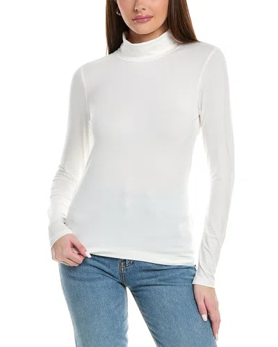 Reiss Piper Turtle Neck Fitted Top In White