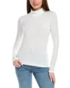 Reiss Piper Turtle Neck Fitted Top In White