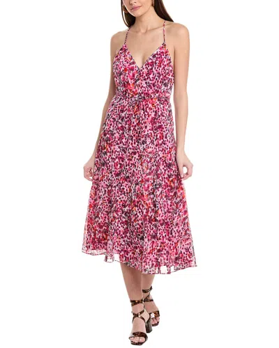 REISS REISS PIPPA STRAPPY PRINTED MIDI DRESS