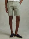 Reiss Pistachio Modern Fit Cotton Blend Chino Shorts In Green
