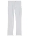 Reiss White Slim Fit Washed Cotton Blend Chinos