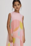 Reiss Pixie - Multi Junior Pleated Ruffle Dress, Age 6-7 Years