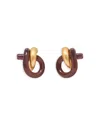 Reiss Pixie Sculptural Knot Stud Earrings In Multi