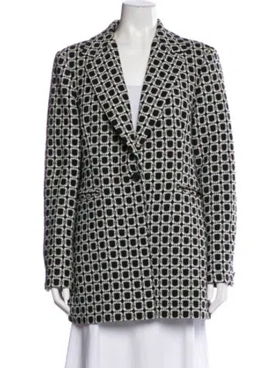 Pre-owned Reiss Plaid Print Peacoat In Multi