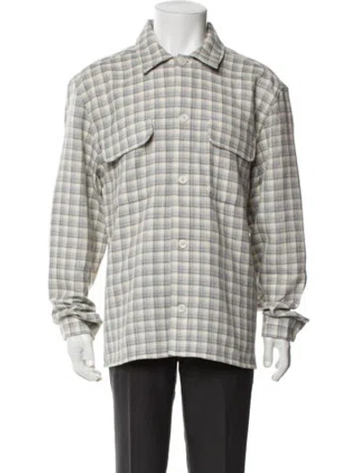 Pre-owned Reiss Plaid Print Peacoat W/ Tags In Multi