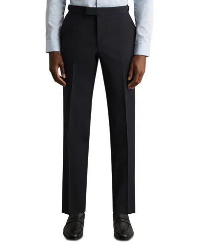 Reiss Plain Weave Trousers In Black