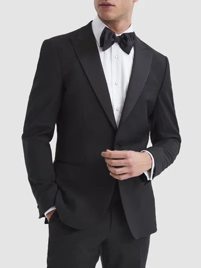 Reiss Poker Modern Fit Single Breasted Tuxedo Jacket In Black