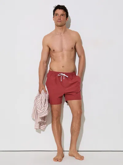 Reiss Pomegranate Red Drawstring Swim Shorts