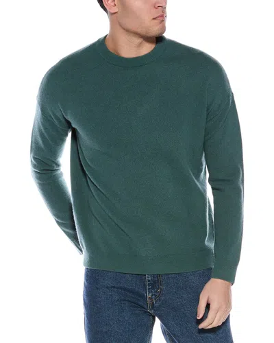 Reiss Prague Wool-blend Crewneck Sweater In Green