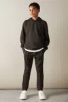 Reiss Chocolate Brown Premier 3-9 Yrs Interlock Jersey Drawstring Joggers In Chocolate Brown