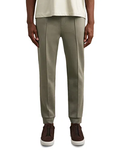 Reiss Premier Interlock Drawstring Jogger Pants In Animal Print