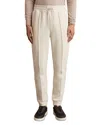 Reiss Premier Interlock Drawstring Joggers In Off White
