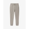 Reiss Premier Interlock Regular Fit Track Pants In Taupe