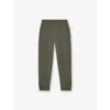 Reiss Dark Sage Premier Interlock Jersey Joggers 9-13 In Green