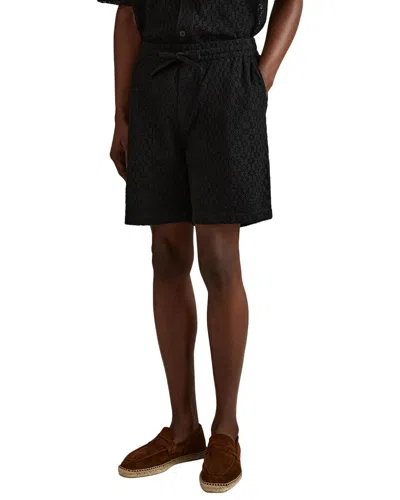 Reiss Prez Crochet Short In Black