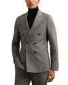Reiss Charcoal Grey Suit Jacket In Gray