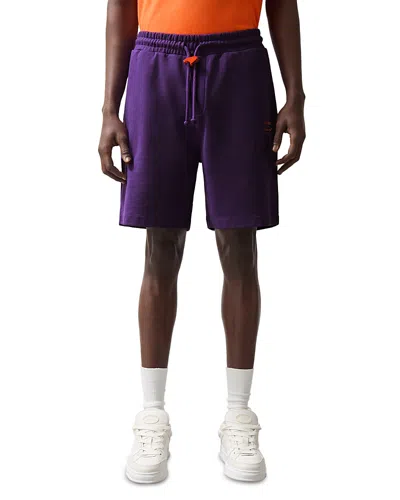 Reiss Printed Drawstring 7.1 Shorts In Purple