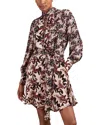 Reiss Printed Flippy Dress In Multi