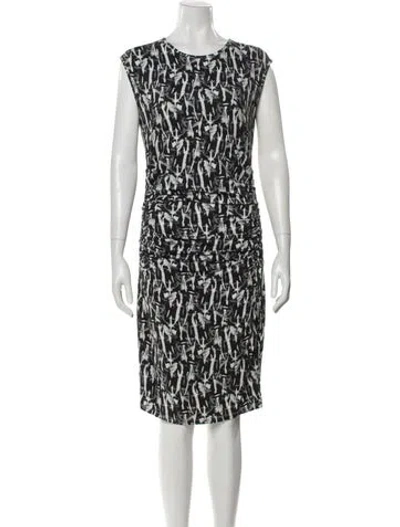 Pre-owned Reiss Printed Knee-length Dress In Multi