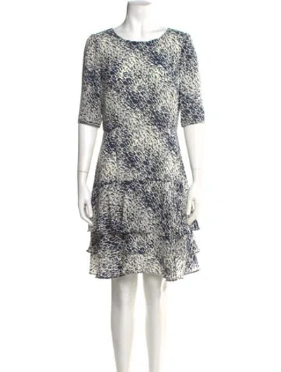 Pre-owned Reiss Printed Knee-length Dress In Multi