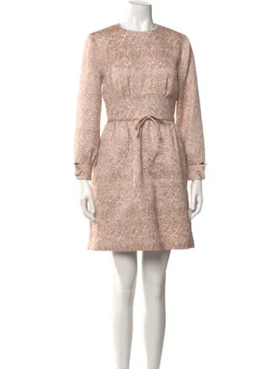 Pre-owned Reiss Printed Mini Dress In Multi