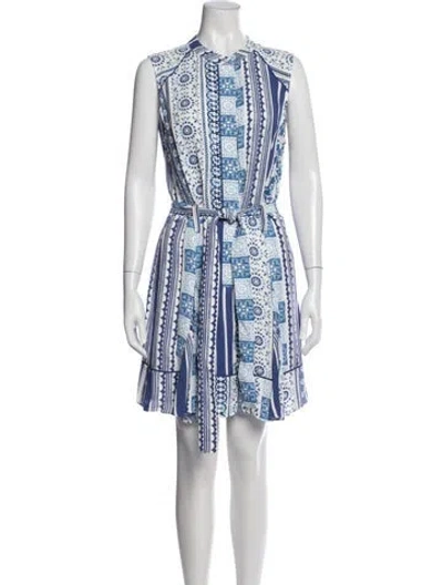 Pre-owned Reiss Printed Mini Dress In Multi
