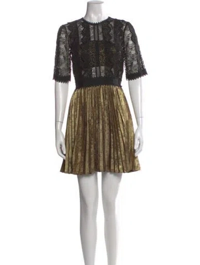 Pre-owned Reiss Printed Mini Dress W/ Tags In Multi