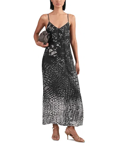 REISS PRINTED SLIP DRESS
