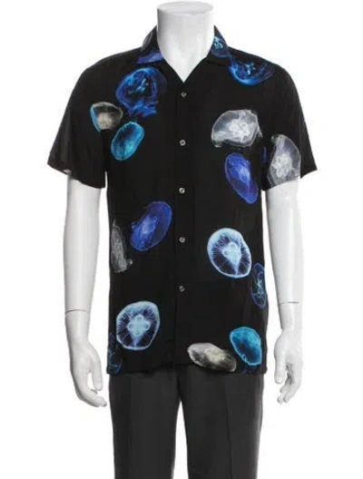 Pre-owned Reiss Printed V-neck Cardigan In Multi