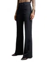 Reiss Priya Flare Leg Trousers In Black