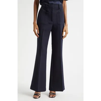 Reiss Priya Flared Pant In Blue