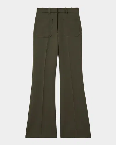 REISS PRIYA MID-RISE STRAIGHT-LEG TROUSERS