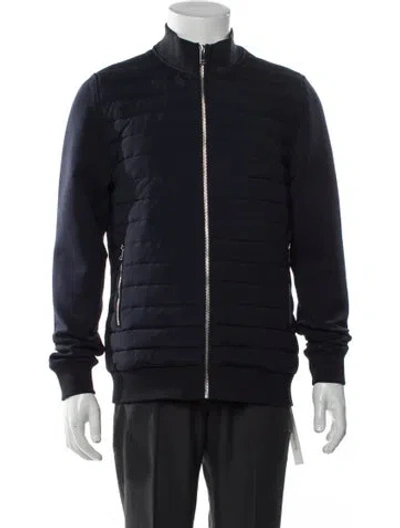 Pre-owned Reiss Puffer Coat In Blue