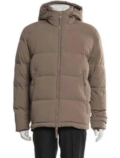 Pre-owned Reiss Puffer Coat In Brown