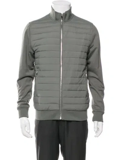 Pre-owned Reiss Puffer Coat In Gray