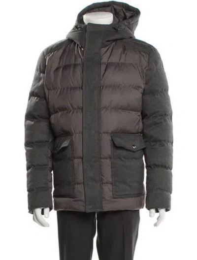 Pre-owned Reiss Puffer Coat In Multi
