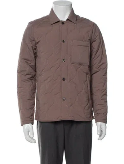 Pre-owned Reiss Puffer Coat W/ Tags In Brown