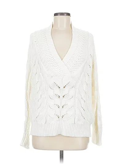 Pre-owned Reiss Pullover Sweater In White