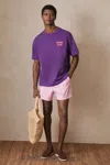 Reiss Purple | Ché Cotton Palm-print T-shirt
