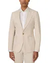 Reiss Putney Regular Fit Cotton Blend Peak Lapel Blazer In Stone