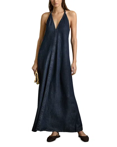 REISS RACHEL DENIM MAXI DRESS